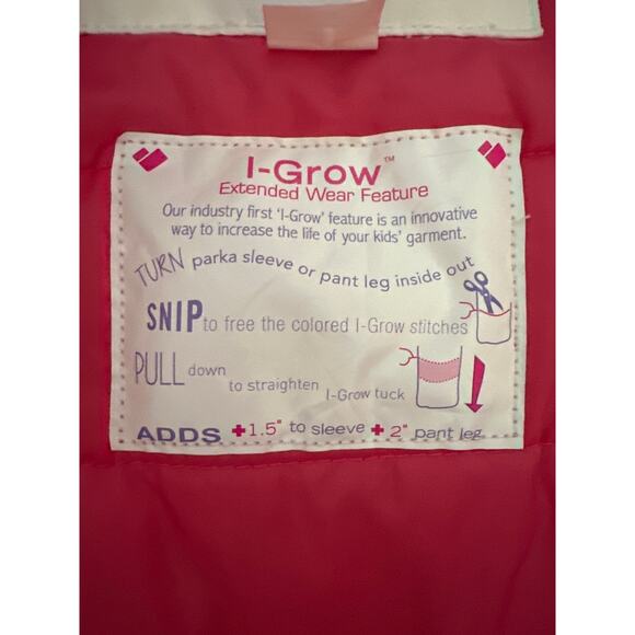 Obermeyer Preschool Insulated Snow Suit ( I-Grow Sleeve And Pant Cuffs) sz1 - Picture 5 of 11